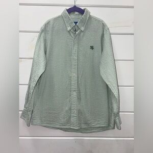 J. Bailey (Bailey Boys) Roscoe blue and green shirt size 8